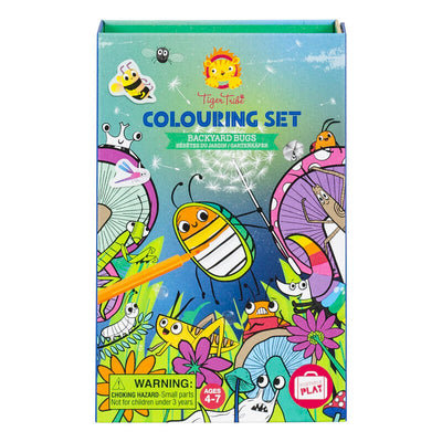 Tiger tribe colouring set Backyard Bugs. perfect for travel or on the go.