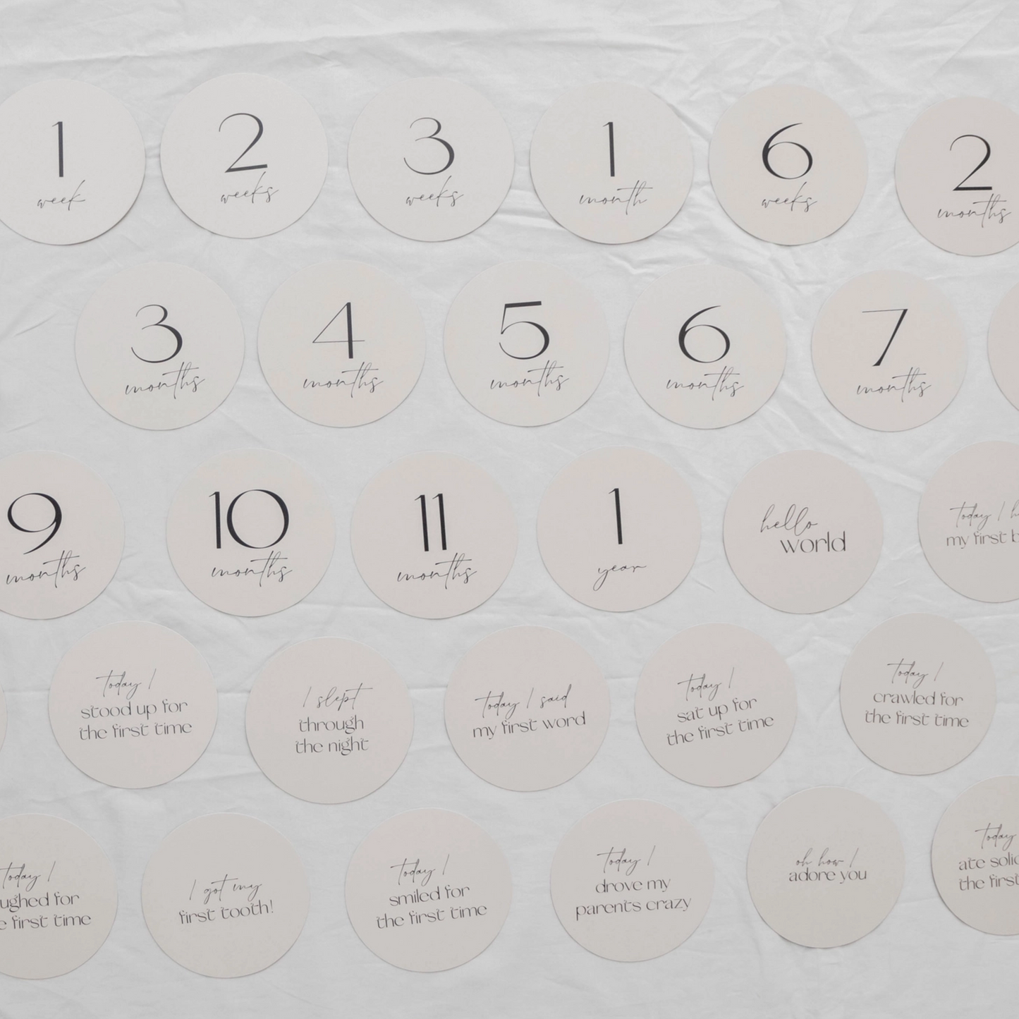 Darling Baby Milestone Cards