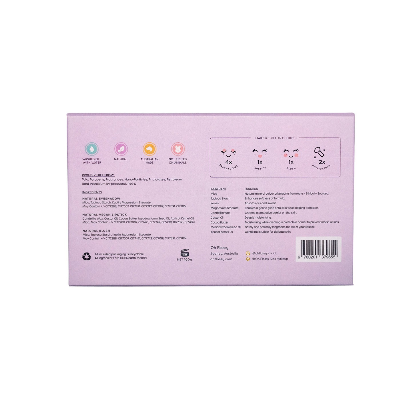 Oh Flossy Sweet Treats Make Up Set