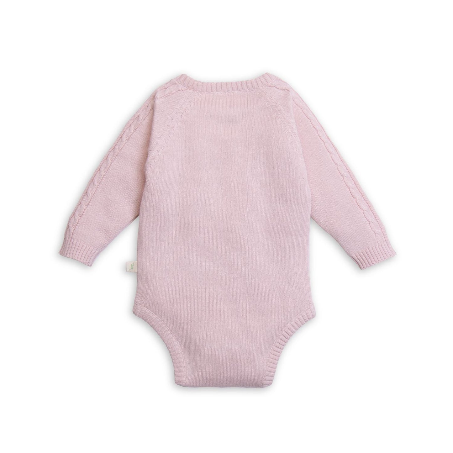 Organic Cable Knit Bodysuit - Lotus