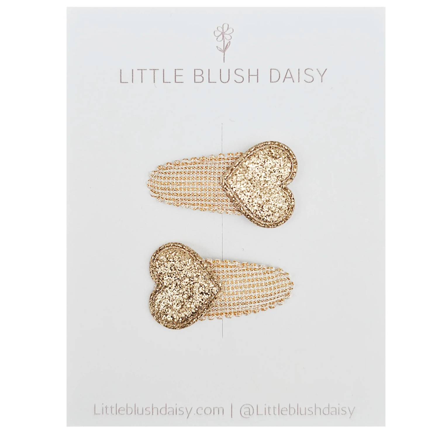 Mini Hair Clip - Glitter Heart