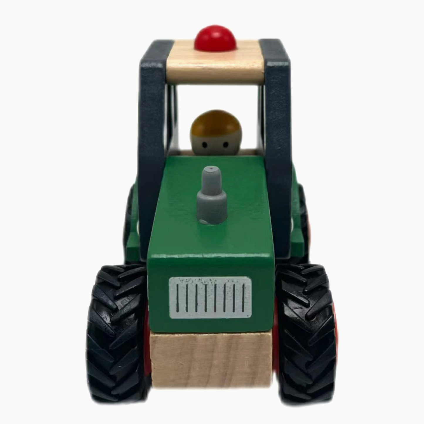 Green Wooden Tractor