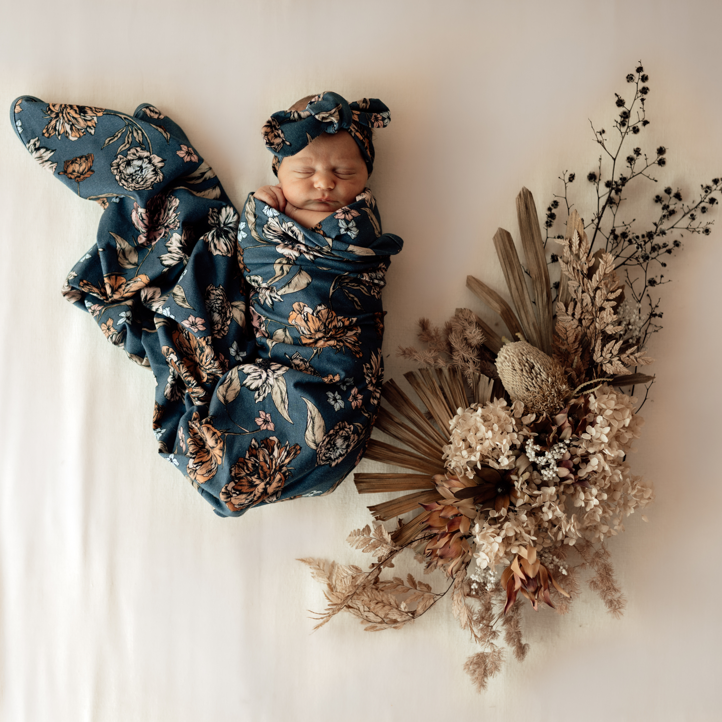 Baby Jersey Wrap and Topknot - Belle