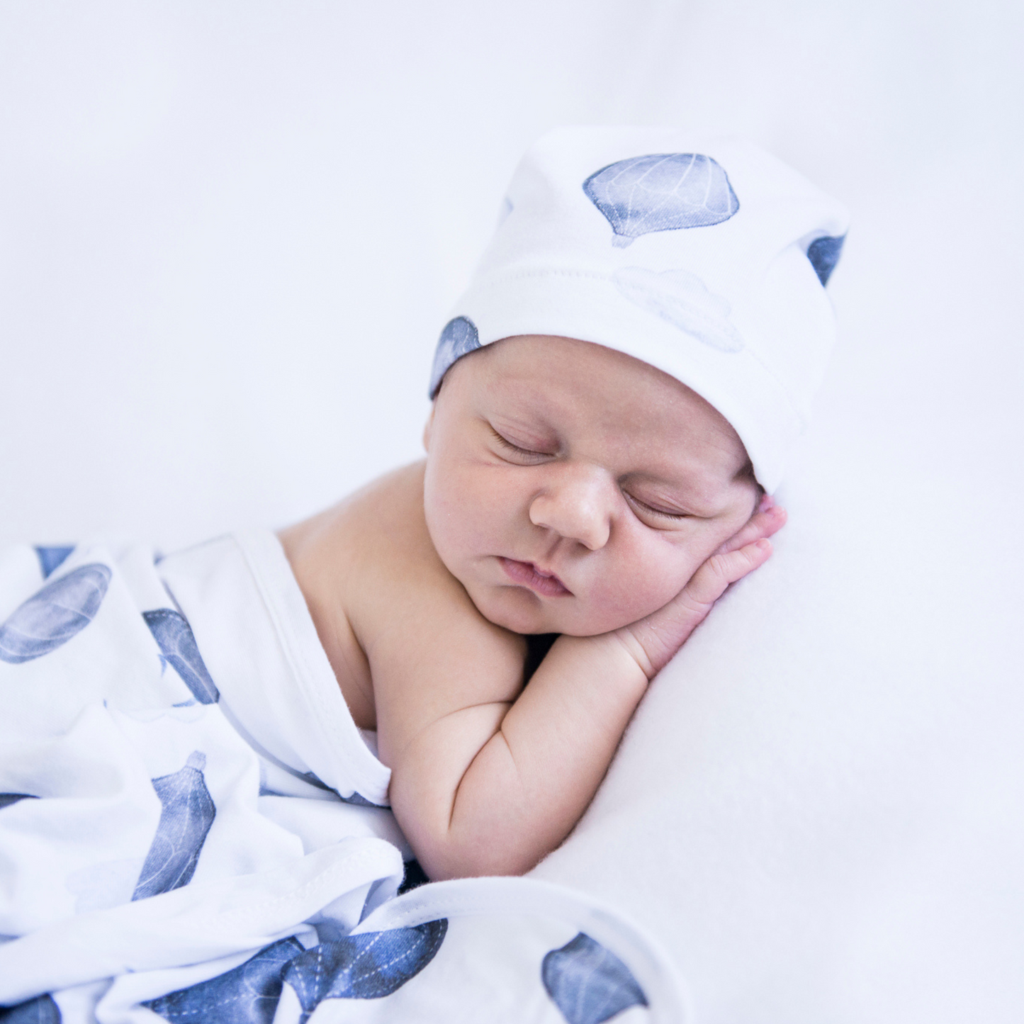 Baby Jersey Wrap and Beanie - Cloud Chaser