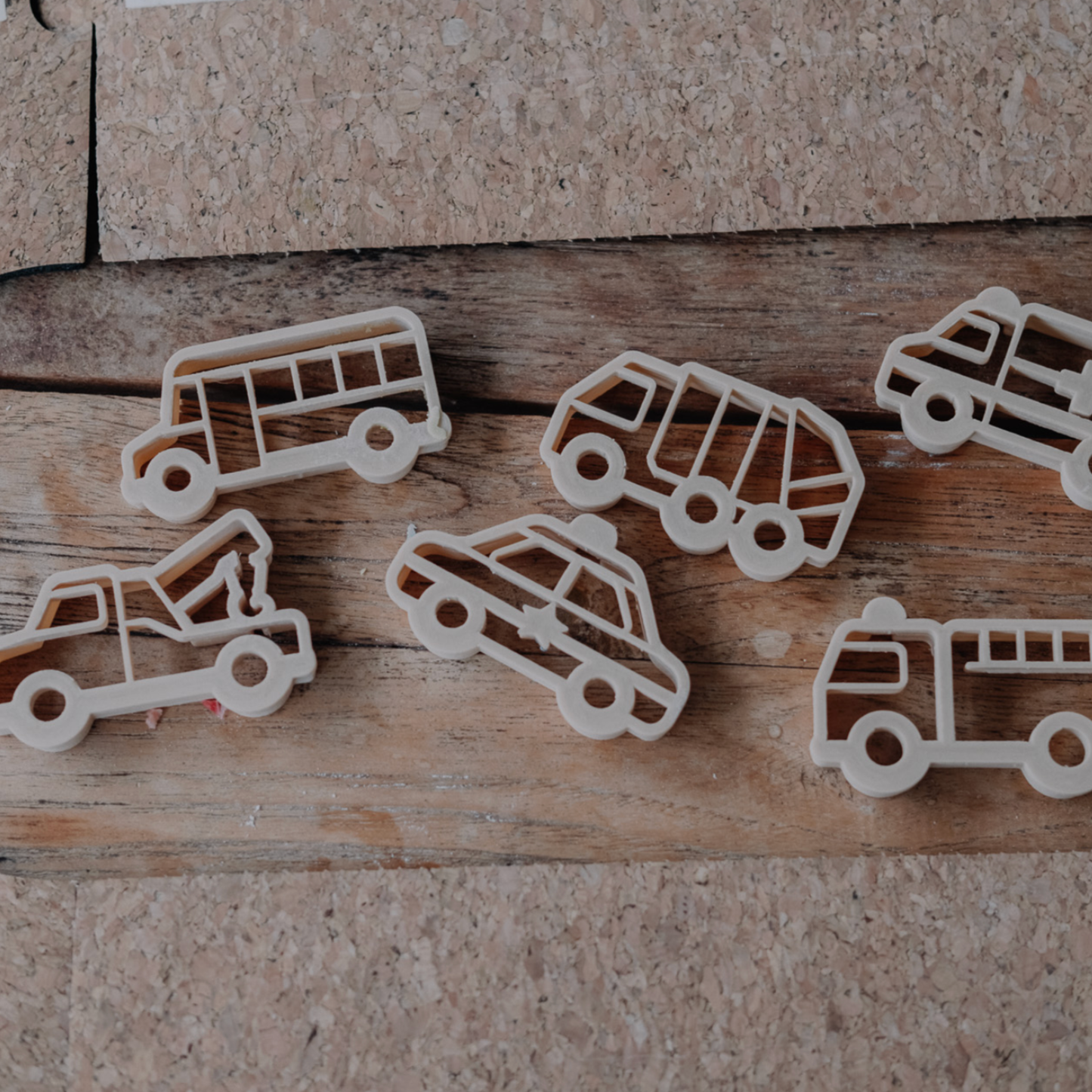 Service Vehicle Cutter Set - Eco Playdough Tool