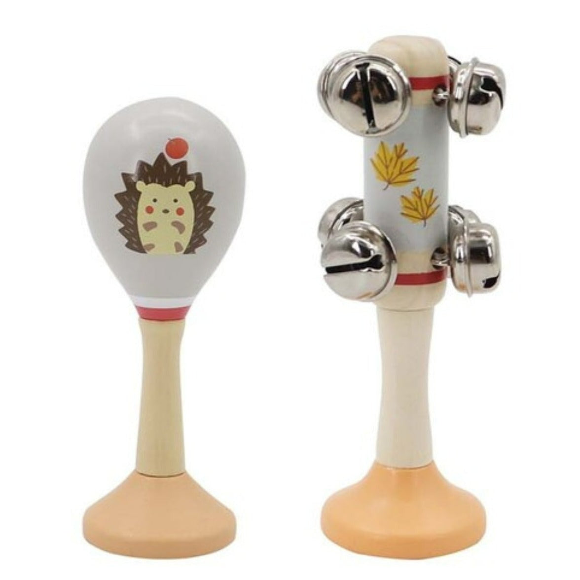 Calm & Breezy Maraca & Bell Stick Set - Forrest
