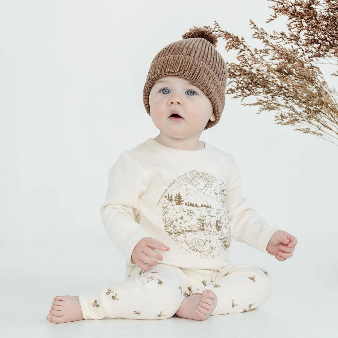 Knit Beanie - Umber