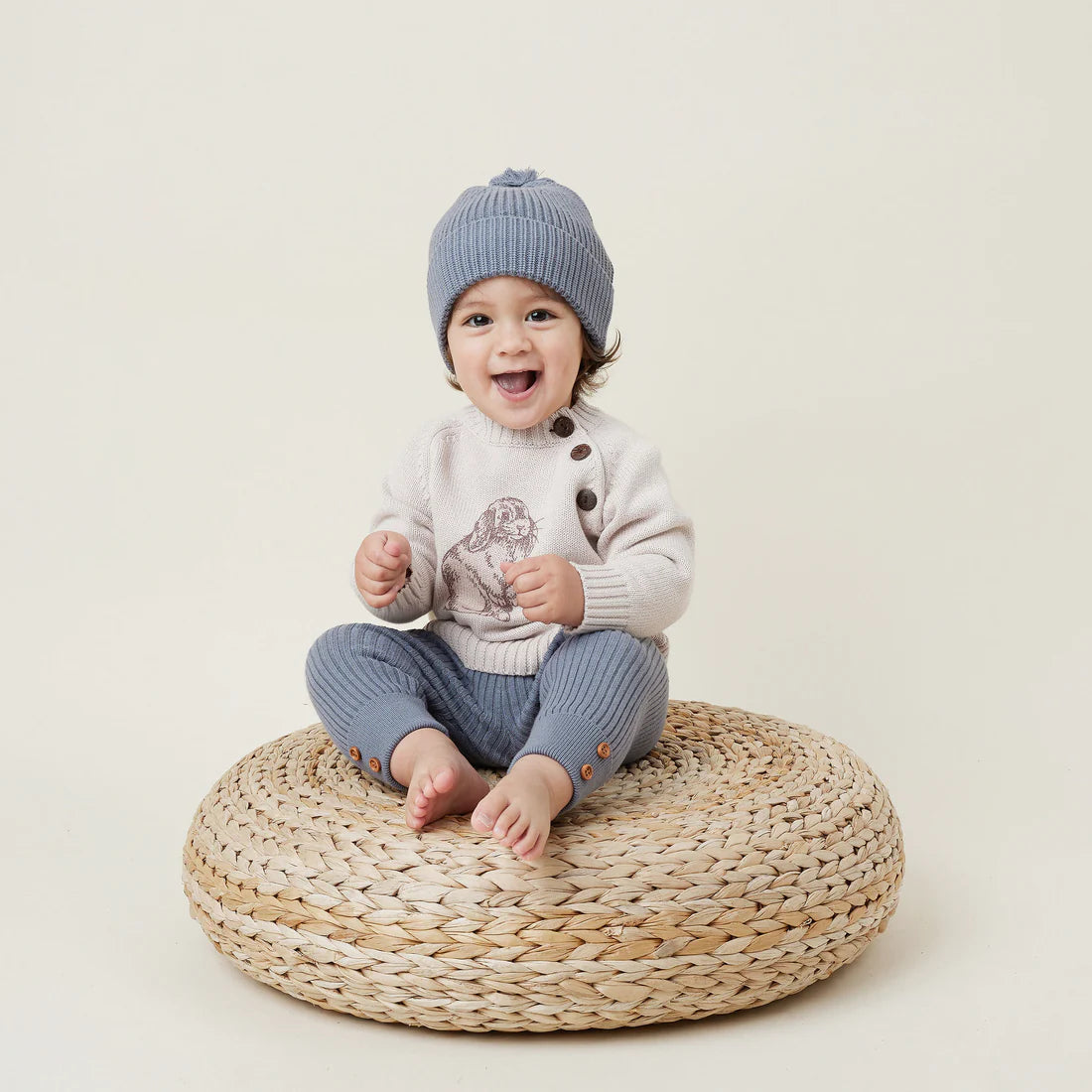 Knit Beanie - Fog