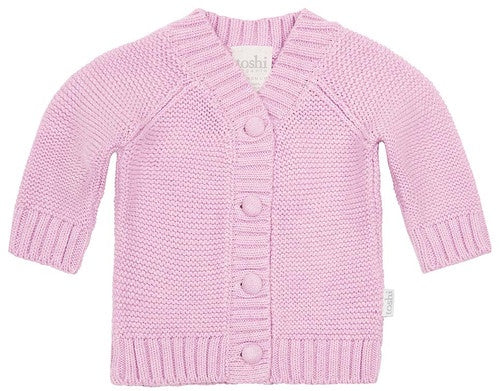 Cardigan Organic Cotton - Lavender