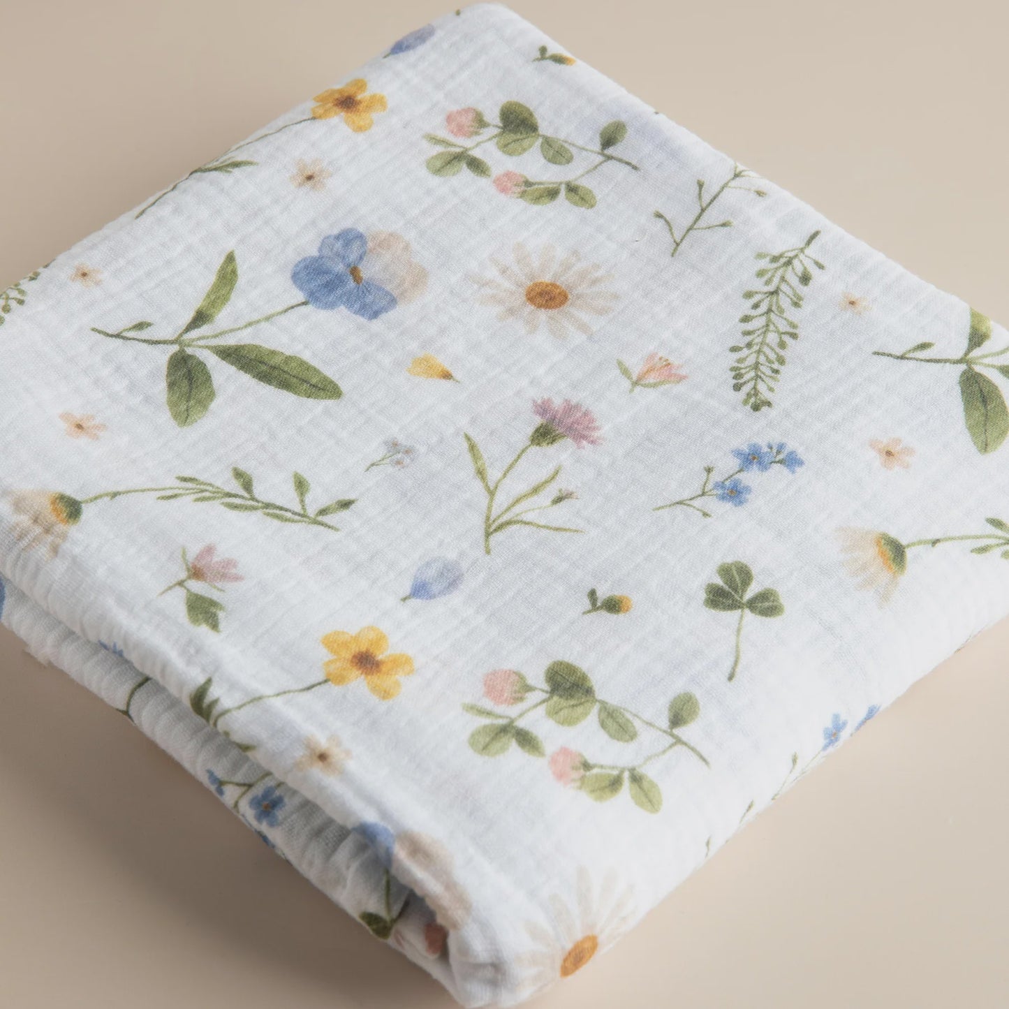 Organic Cotton Baby Wrap- Pressed Flowers