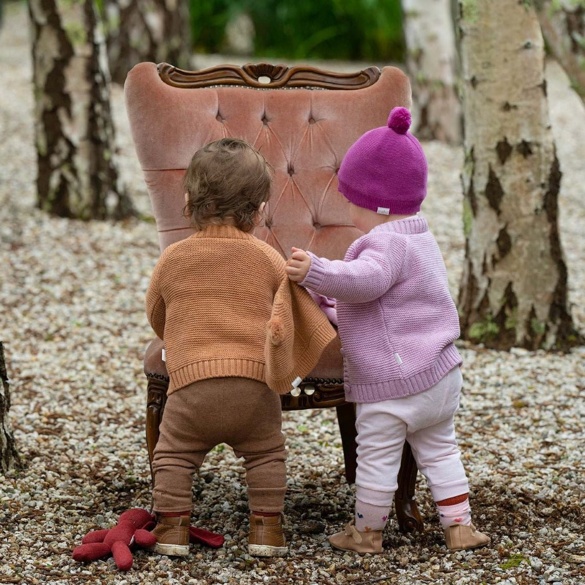 Cardigan Organic Cotton - Feather