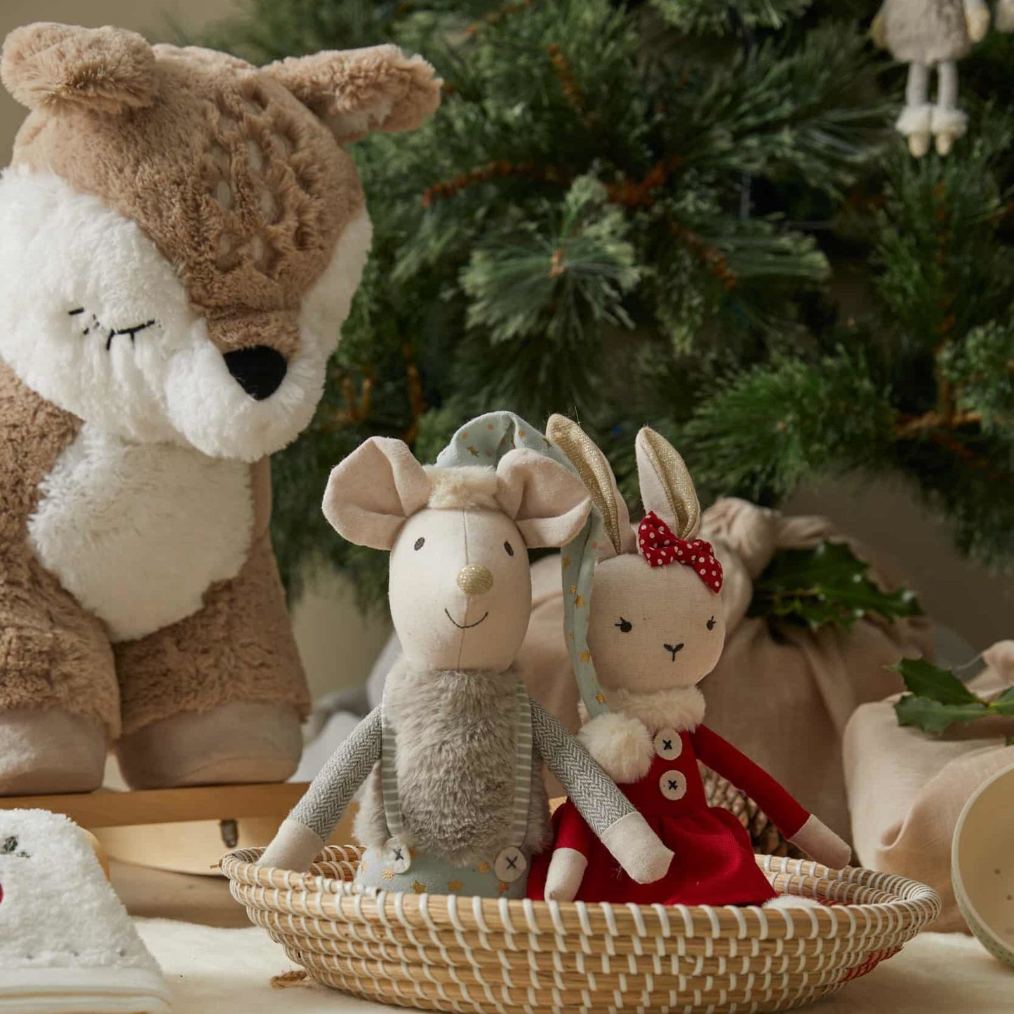 Christmas Mouse & Rabbit