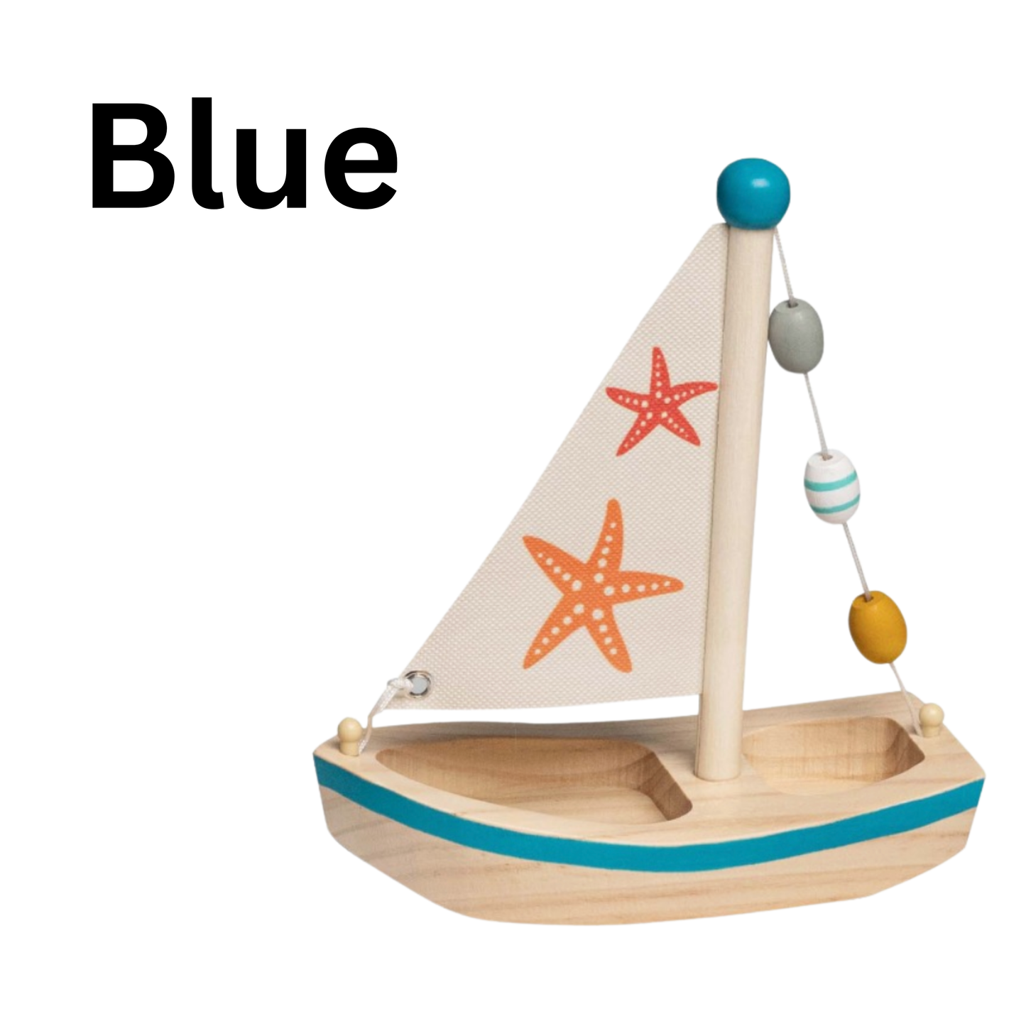 Wooden Sail Boot - Blue or Pink