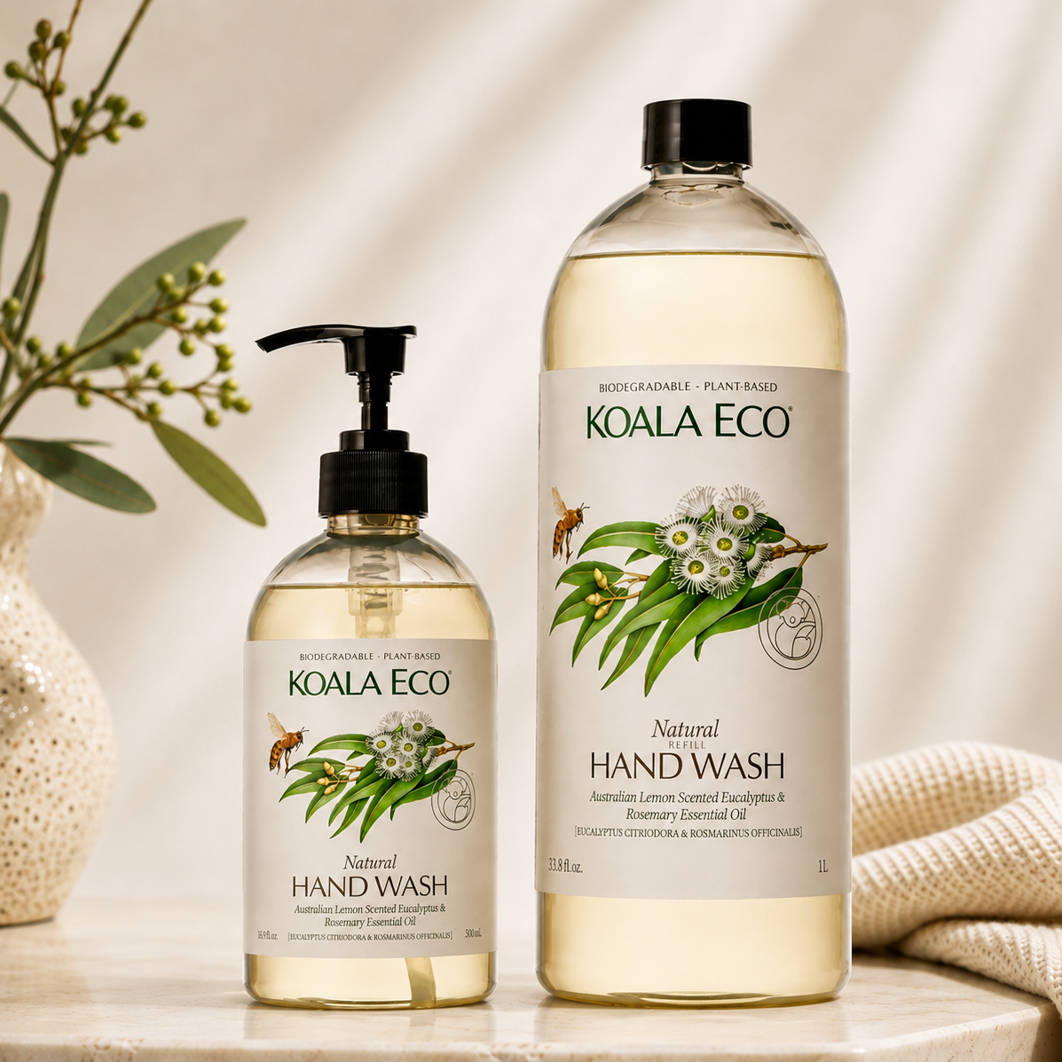 Koala Eco Hand Wash - Lemon Scented Eucalyptus and Rosemary