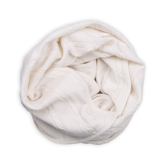 Baby Knit Blanket Organic - Snow