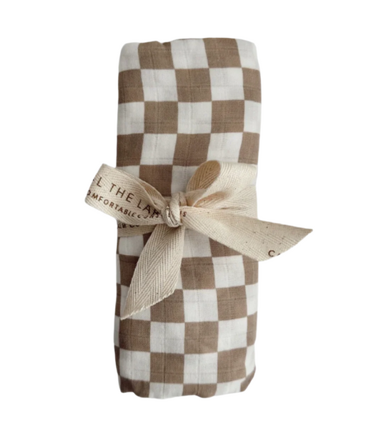 Organic Cotton Swaddle - Check Mate