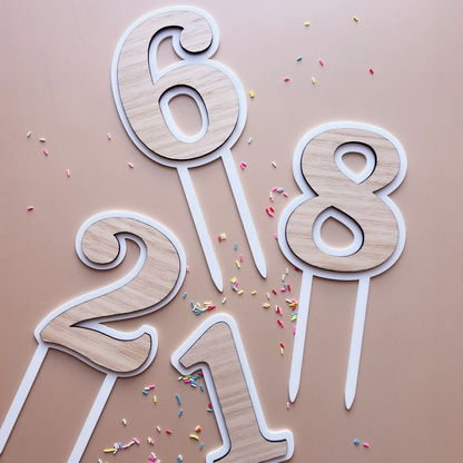 Cake Topper - Single Number