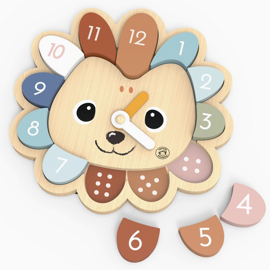 Wooden Clock - Hedgehog