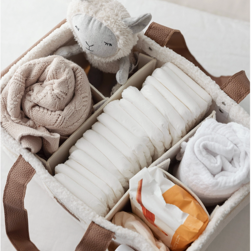 Nappy Caddy - Tan/Snow