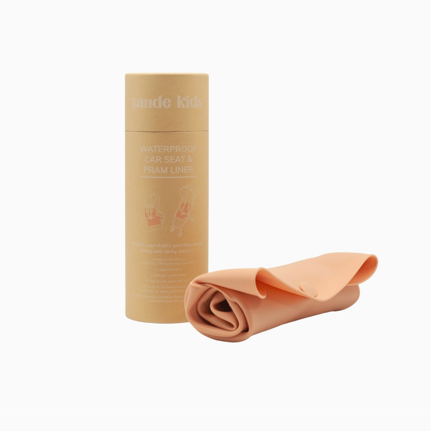 Waterproof Carseat and Pram Liner - Coral