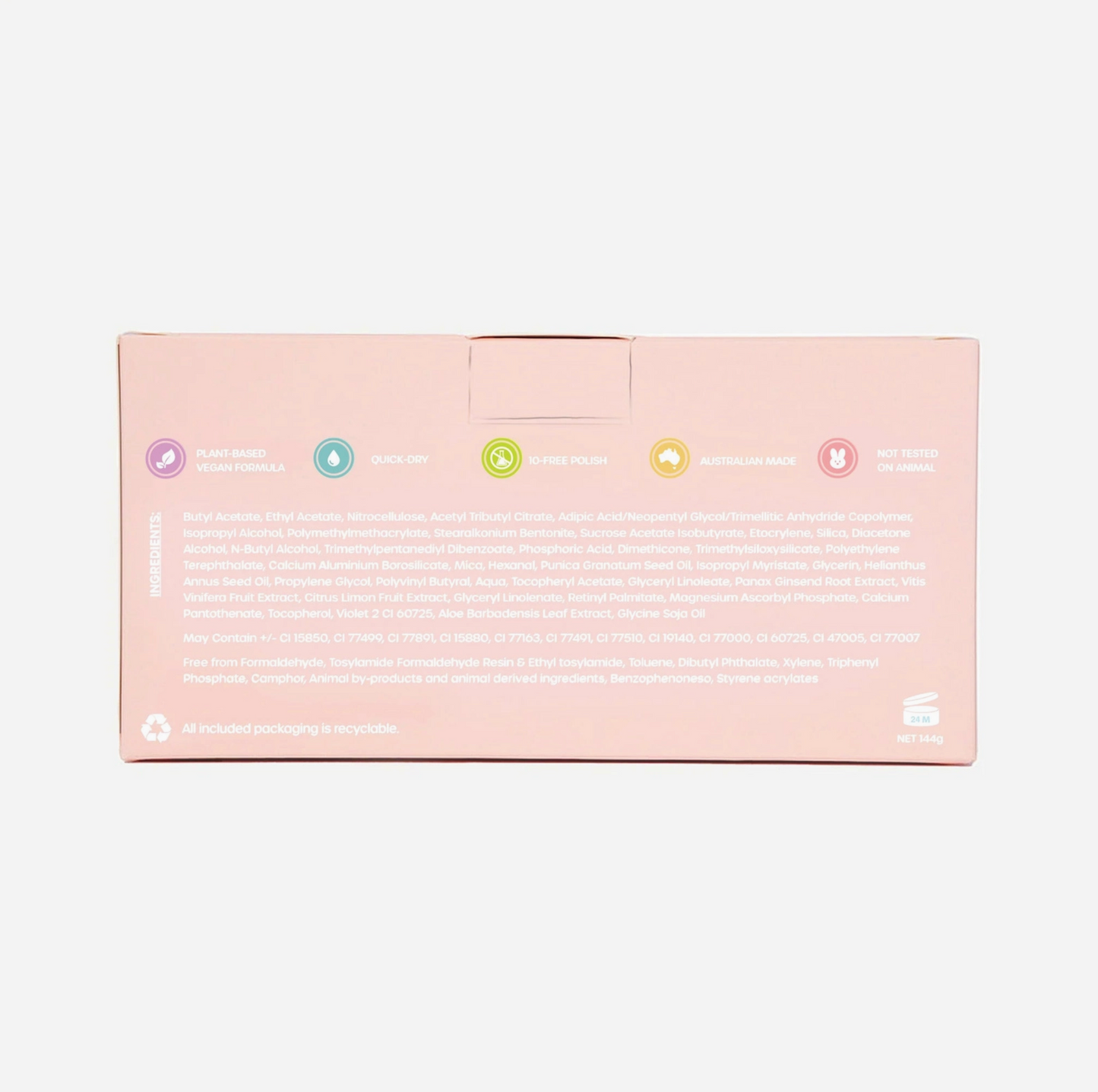 Oh Flossy Nail Polish Set - Pink Pamper 3pk
