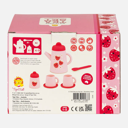 Silicone Tea Set - Strawberry Patch