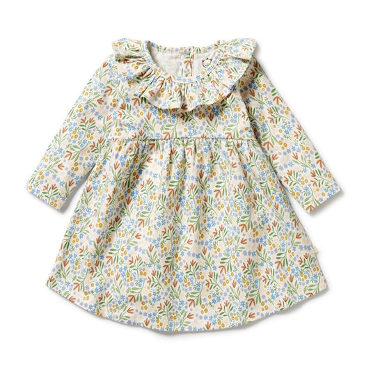 Ruffle Dress Organic Cotton - Tinker Floral