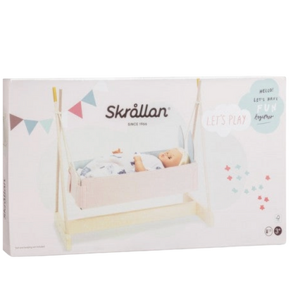 Felt Dolls Rocking Cradle
