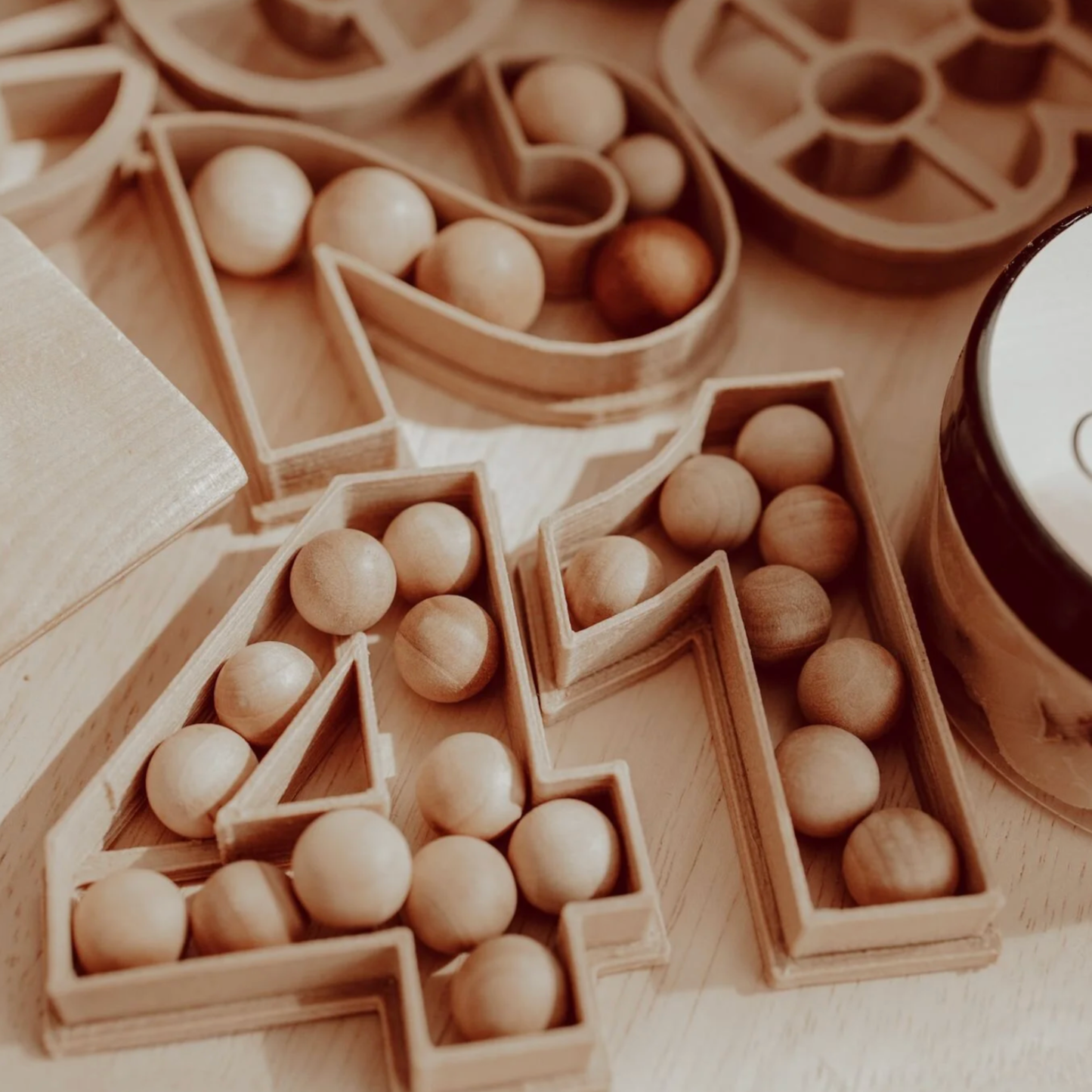 Numbers Cutter Set - Eco Playdough Learning Tool