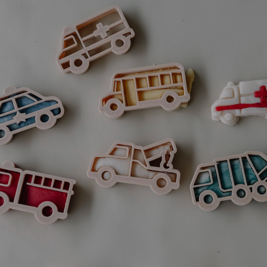 Service Vehicle Cutter Set - Eco Playdough Tool