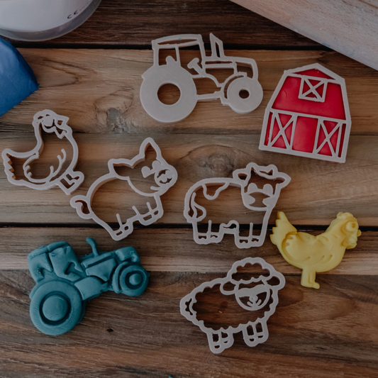 Farm Cutter Set - Eco Playdough Tool