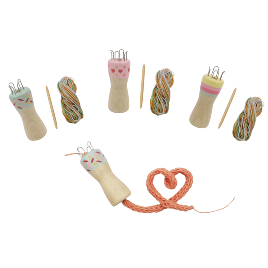 Wooden Knitting Doll - Set of 1