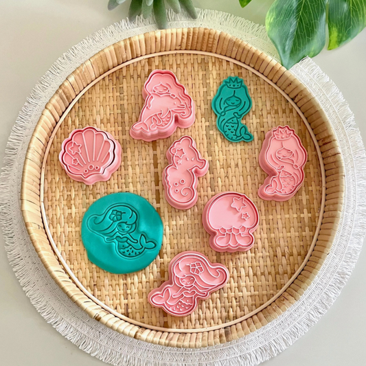 Playdough Cutters - Mermaids