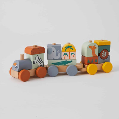 This gorgeous animal  train set is a fantastic activity to inspire little ones to participate in imaginative play and encourages exploration the world around them! 