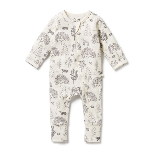 Zipsuit Organic Cotton - Woodland