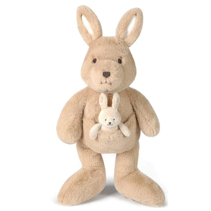 Big Kip Kangaroo and baby Joey - Angora Soft Toy