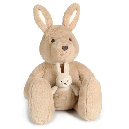 Big Kip Kangaroo and baby Joey - Angora Soft Toy