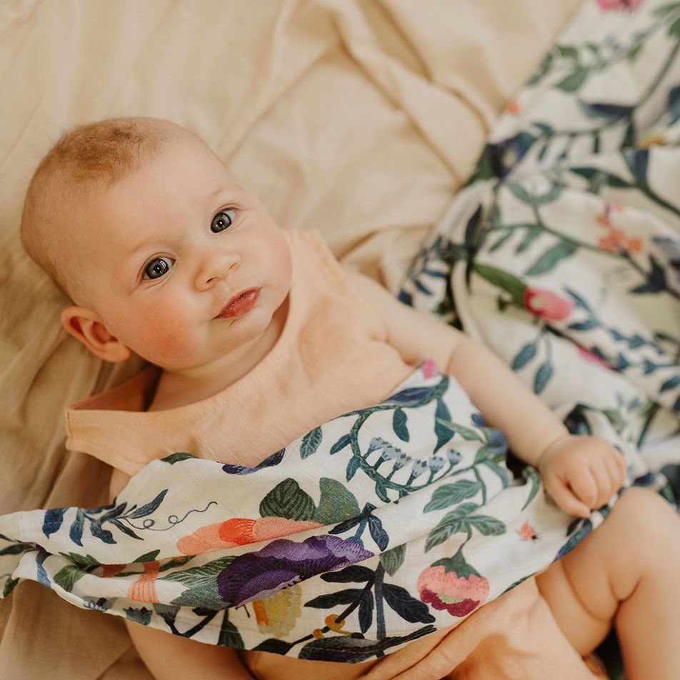 Organic Cotton Baby Wrap - Summer Garden