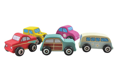 Wooden Car Set - Beach Vibes