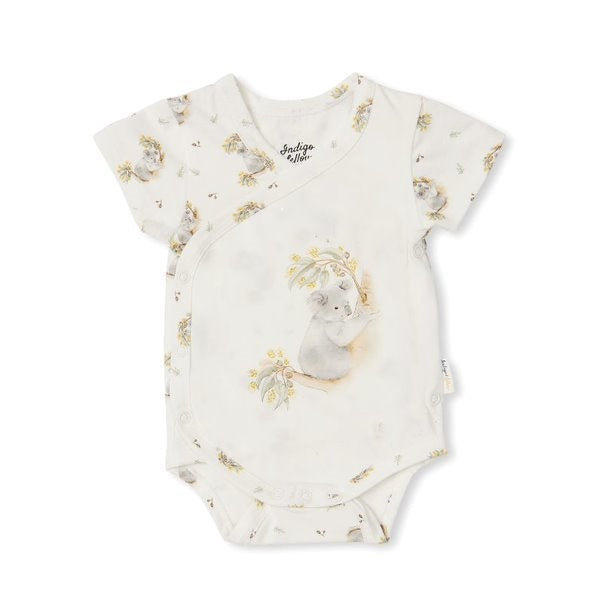 Charlie Kimono Bodysuit - Koala Gumnut