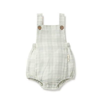 Playsuit - Sage Gingham