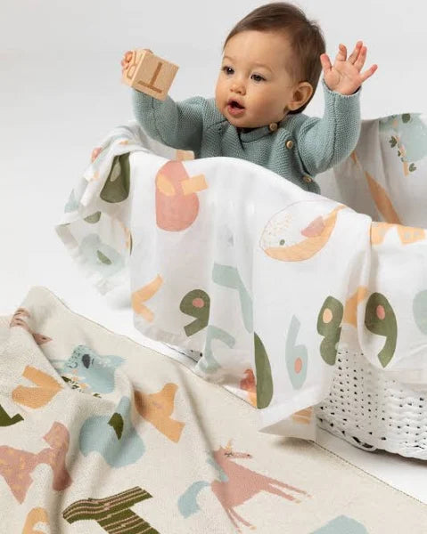 Baby Swaddle - Alphabet