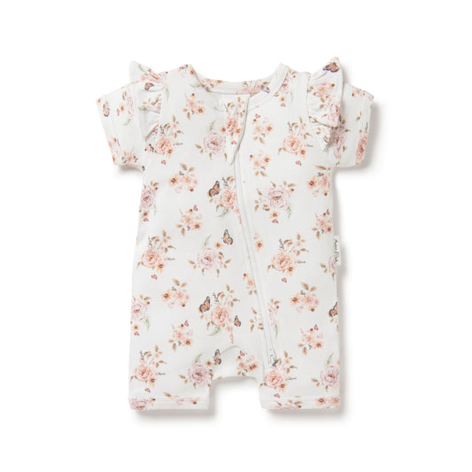 Zip Romper - Butterfly